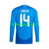Tenue Italie Chiesa 14 Domicile UEFA Euro 2024 Maillot de Foot ML